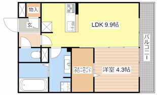 セジュール神宮道の物件間取画像